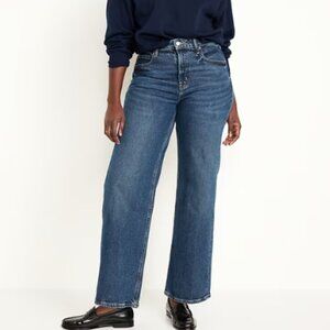 Old Navy Extra High-Waisted Sky-Hi Wide-Leg Jeans (8)